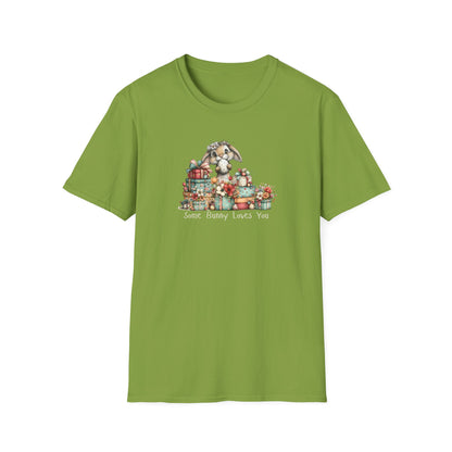 Some Bunny Loves You Shirt – Cute Easter Bunny Graphic Tee, Spring Gift Shirt, Floral Bunny T-Shirt, Pastel Easter Outfit, Women’s Easter Top