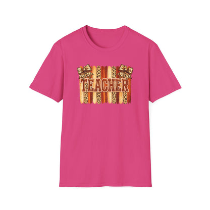 School Spirit Collection - Leopard Stripe T-Shirt