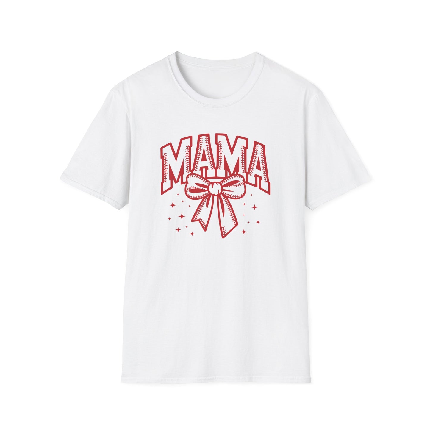 Baseball Mama Bow Shirt – Cute Game Day Sports Mom Tee | Trendy Coquette Style Baseball Mom Graphic T-Shirt