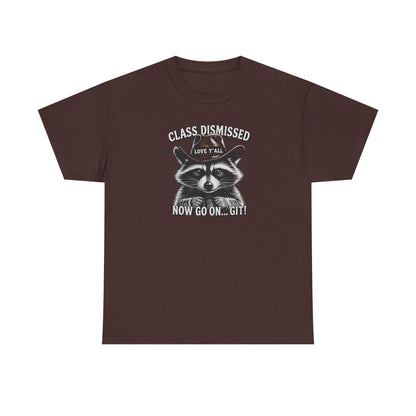Raccoon Graphic Tee - Class Dismissed Raccoon Teacher Shirt