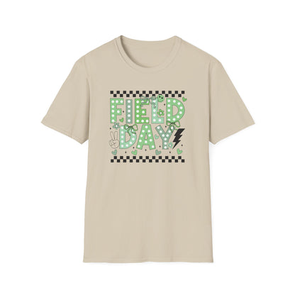 Cute Green Polka Dot School Field Day T-Shirt