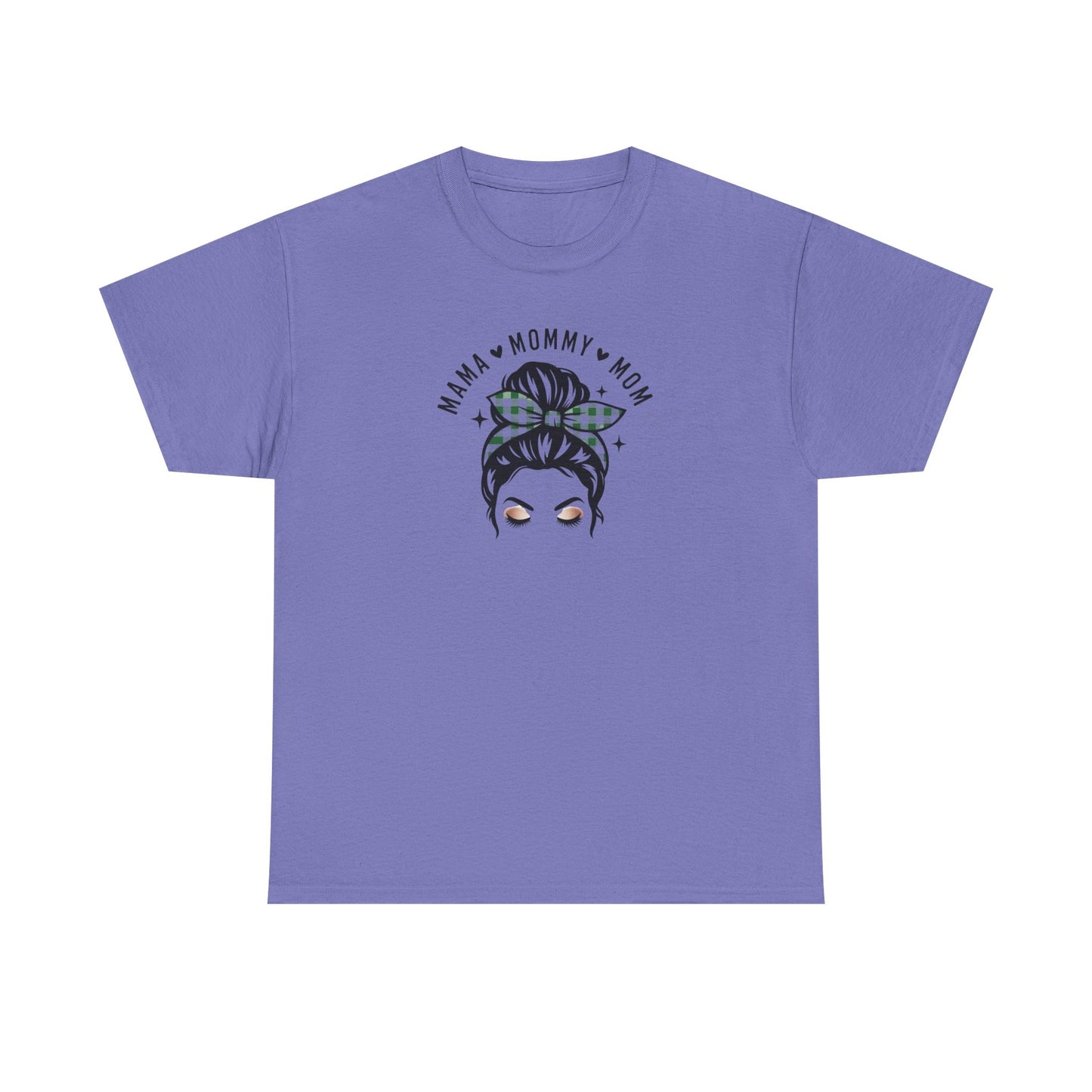 Mama Mommy Mom Graphic T-Shirt – Messy Bun Mom Life Tee