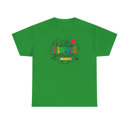 Hello Kinder Shirt - Perfect for the First Day of School