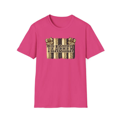School Spirit Collection - Leopard Stripe T-Shirt