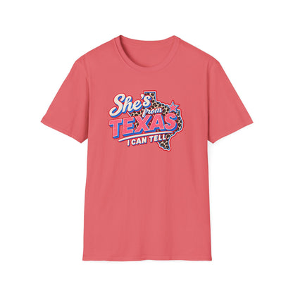 She’s From Texas I Can Tell Shirt | Retro Western Texas Graphic Tee | Southern Cowgirl T-Shirt