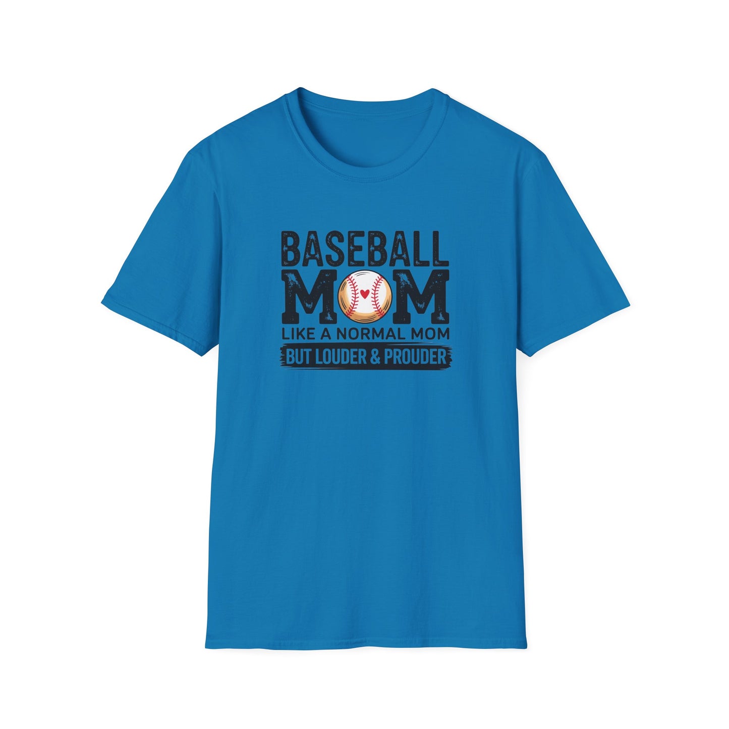 Baseball Mom Shirt – Loud & Proud Baseball Mom Graphic Tee, Funny Sports Mom Game Day Shirt, Baseball Season Fan Apparel