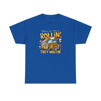 They See Me Rollin’ – Funny Teacher Bus Tee
