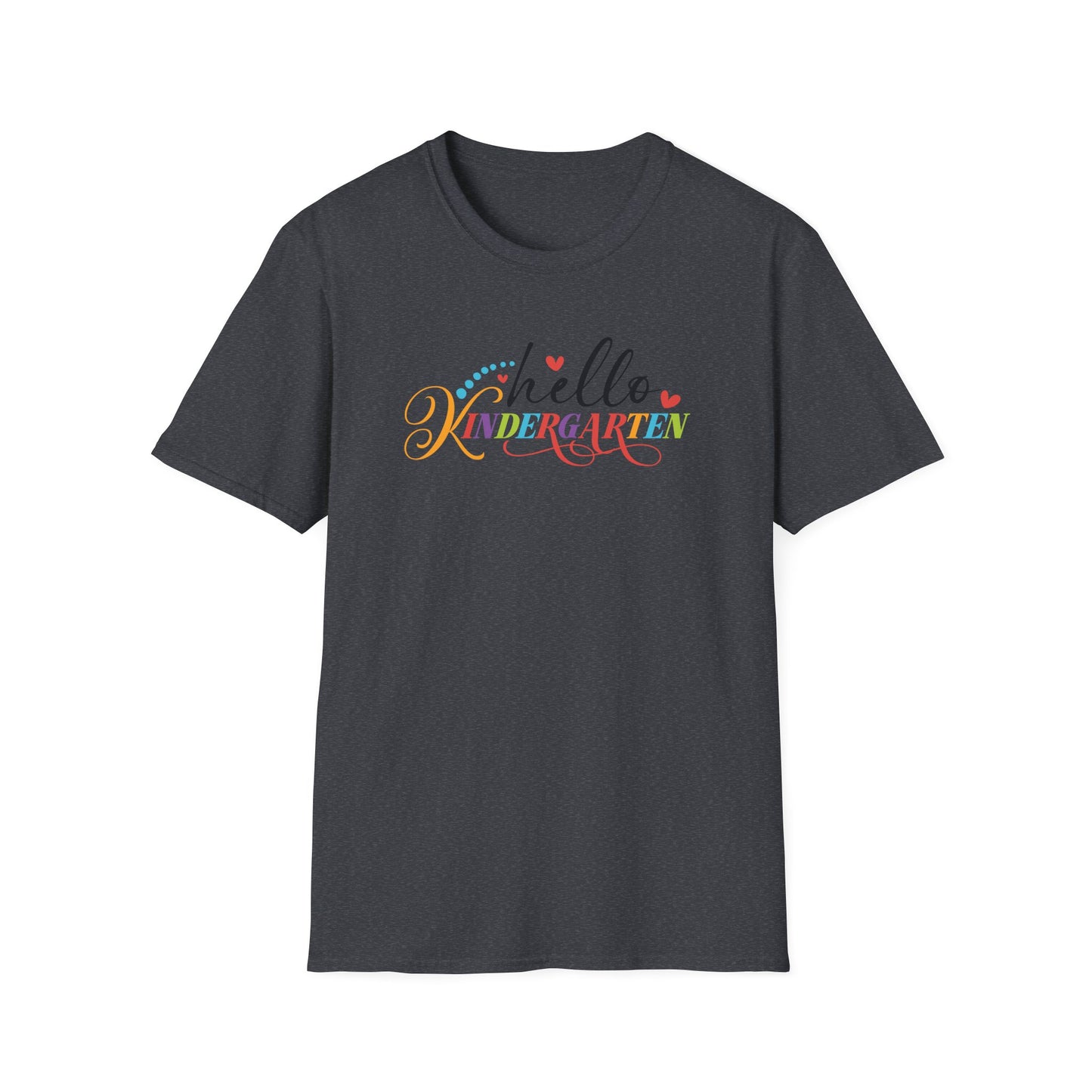 Hello Grade Teacher Shirts | Retro Back to School Graphic Tees | Preschool, Pre-K, Kindergarten, First, Second & Third Grade Teacher Shirt | Gildan 64000 Softstyle Tee