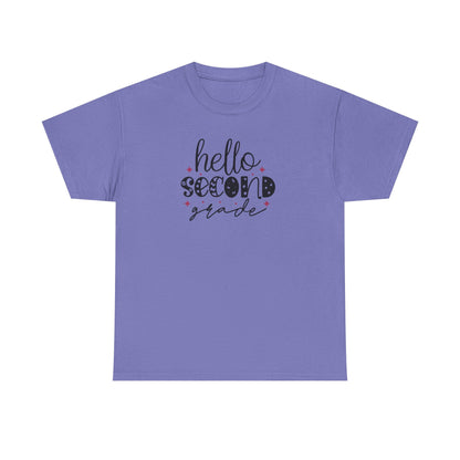 Hello Second Grade - Perfect Grade Level Teacher Team Shirt - Favorite
