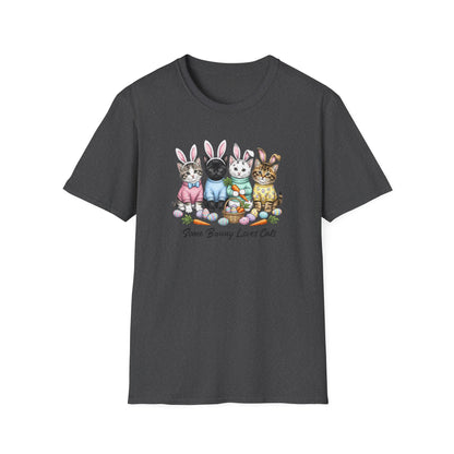 Cute Easter Cat Bunny Shirt – “Some Bunny Loves Cats” Pastel Graphic Tee, Funny Cat Lover Easter Shirt, Bunny Ear Cats Spring T-Shirt Gift for Women