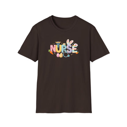 Nurse Floral Icons T-Shirt — Colorful Medical Staff Gift for Nurses
