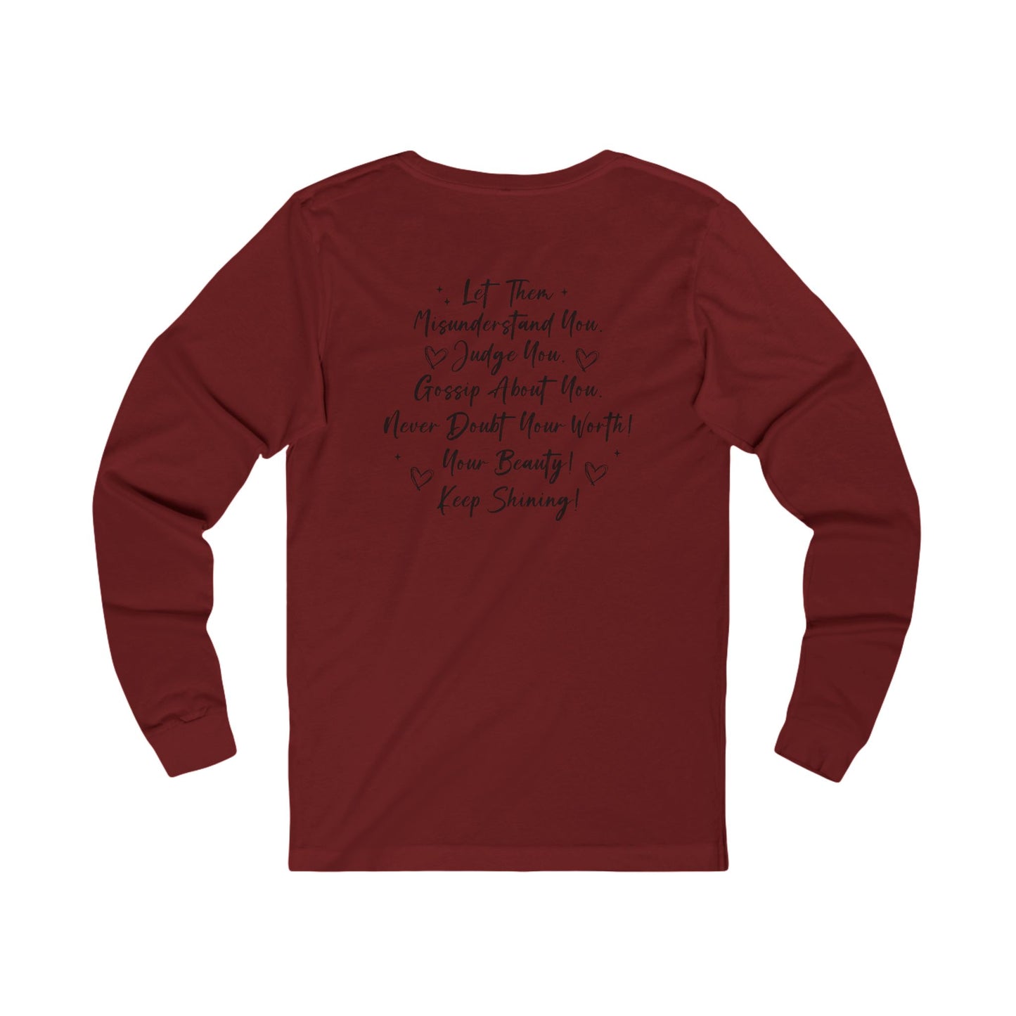 Let Them Long Sleeve Tee — Inspirational 'Let Them' Message Shirt