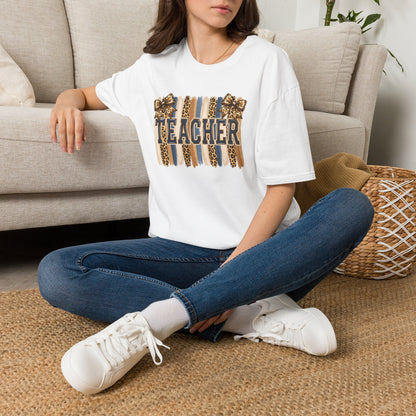 School Spirit Collection - Leopard Stripe T-Shirt