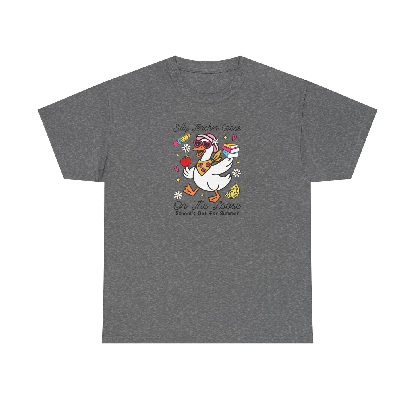 Silly Teacher Goose Shirt – Funny Teacher Tee – “On The Loose” Graphic T-Shirt – Cute Back to School Gift for Teachers