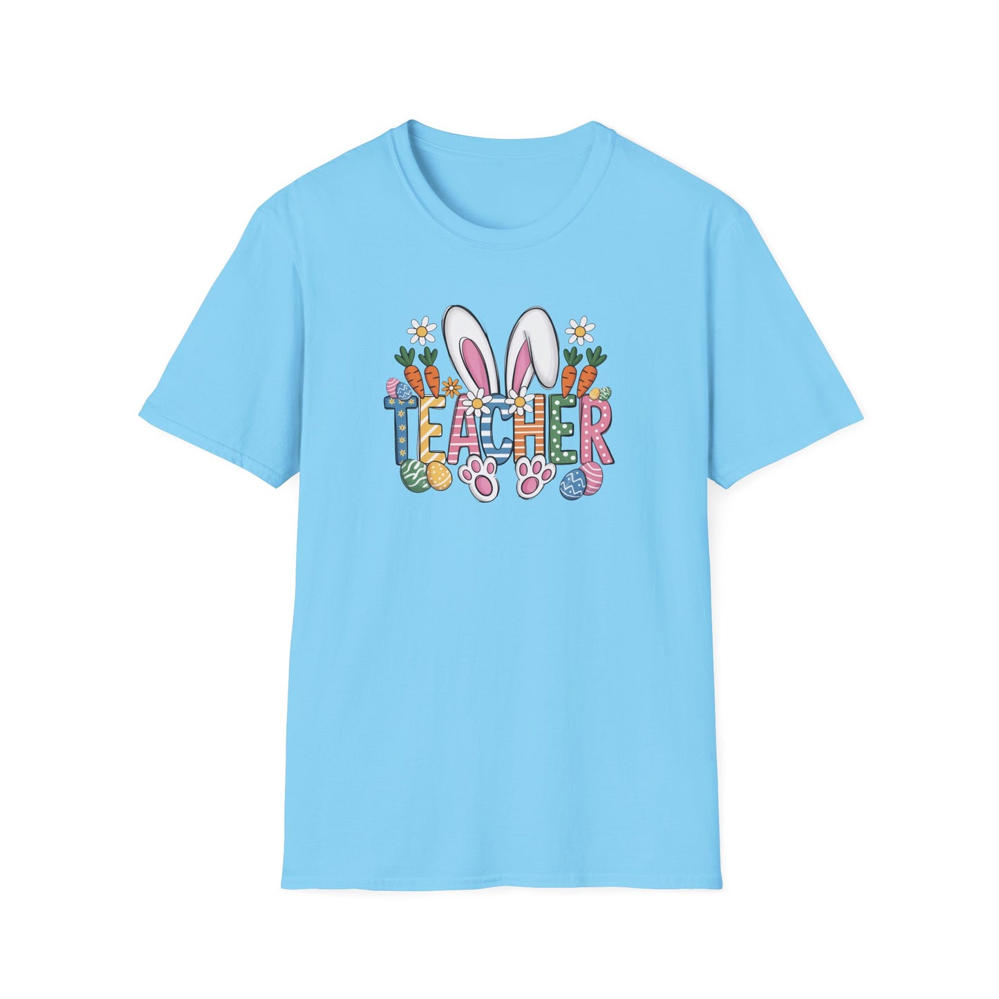 Teacher Easter Shirt, Bunny Ear Teacher T-Shirt, Cute Easter Teacher Gift, Spring School Shirt, Easter Classroom Outfit