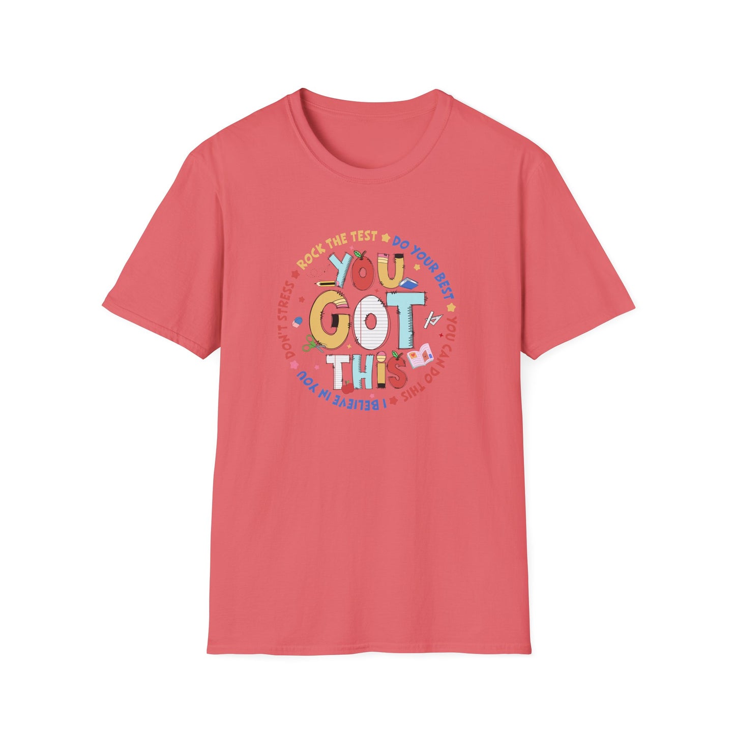 State Testing Motivation Shirt – “You Got This” Teacher & Student Test Day T-Shirt | Testing Week Encouragement Tee