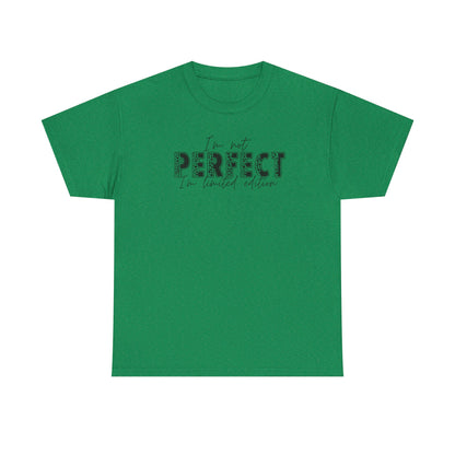 I’m Not Perfect, I’m Limited Edition Leopard Print Tee – Inspirational Graphic T-Shirt