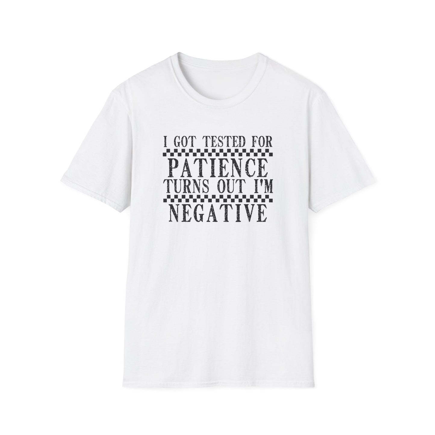 Funny Teacher T-Shirt – I Got Tested for Patience I’m Negative – Teacher Humor Shirt – Back to School Teacher Gift