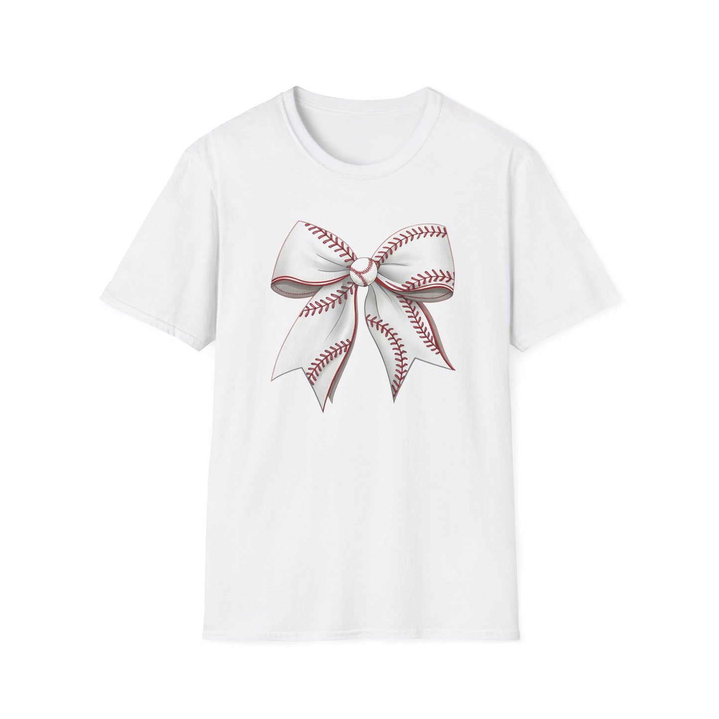Baseball Bow Shirt – Cute Baseball Graphic Tee for Women | Softball Bow Game Day Shirt | Sports Mom Trendy T-Shirt