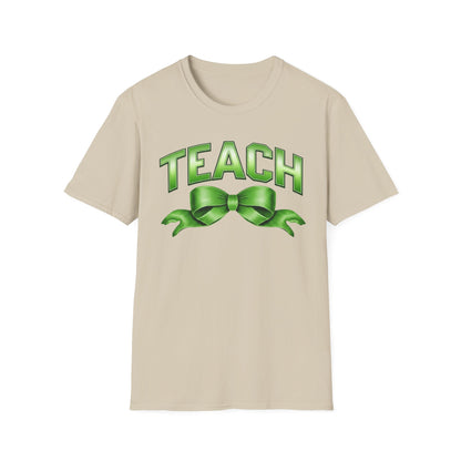 Teach Green Ribbon T-Shirt — Teacher Appreciation Back-to-School Tee