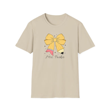 Personalized Pencil Bow Tee