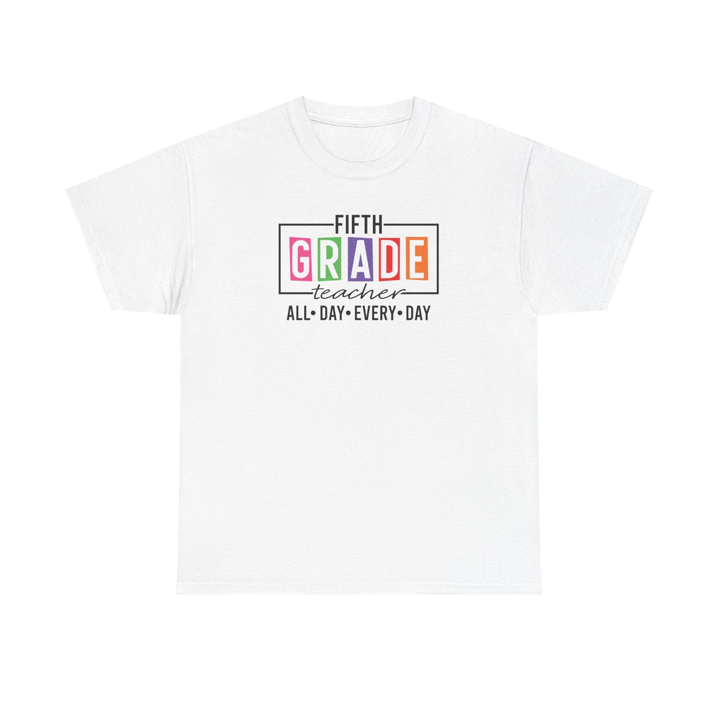 Fifth Grade Teacher T-Shirt - Cute Back-to-School Tee -  Teacher Team Tee - Fifth Grade Squad