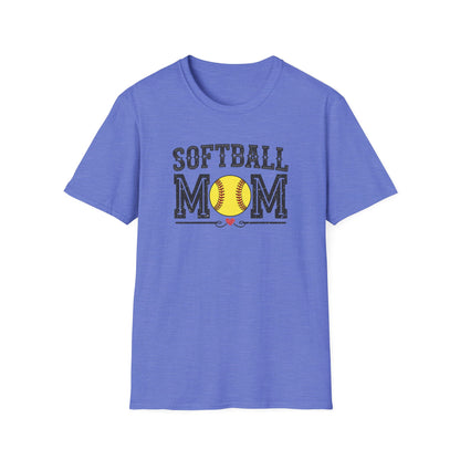Softball Mom Shirt – Vintage Style Game Day Tee, Softball Mom Graphic T-Shirt, Sports Mom Gift, Women’s Softball Season Apparel