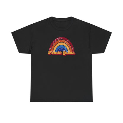 Fourth Grade Retro Rainbow Shirt - Team Pick