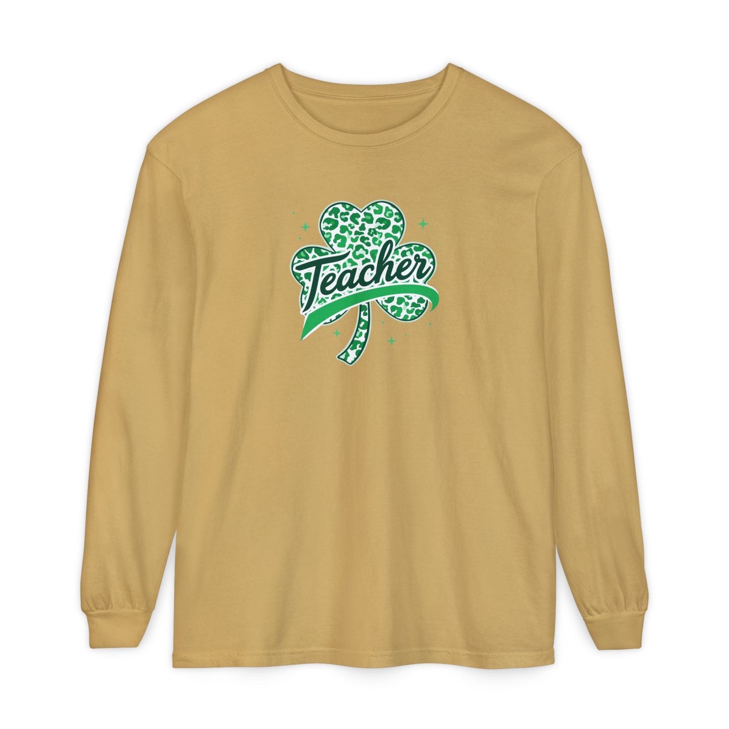Teacher Shamrock Long Sleeve Tee