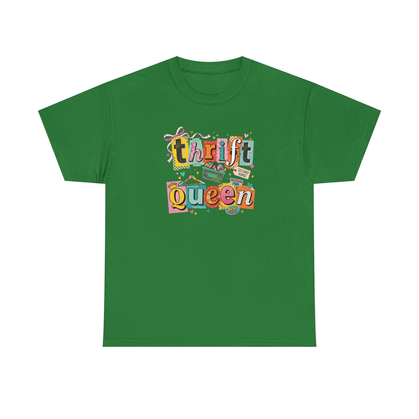 Thrift Queen T-Shirt – Vintage Thrifting Graphic Tee, Retro Style Funny Thrift Shop Shirt