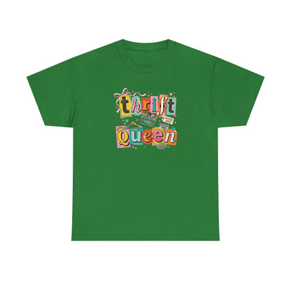 Thrift Queen T-Shirt – Vintage Thrifting Graphic Tee, Retro Style Funny Thrift Shop Shirt