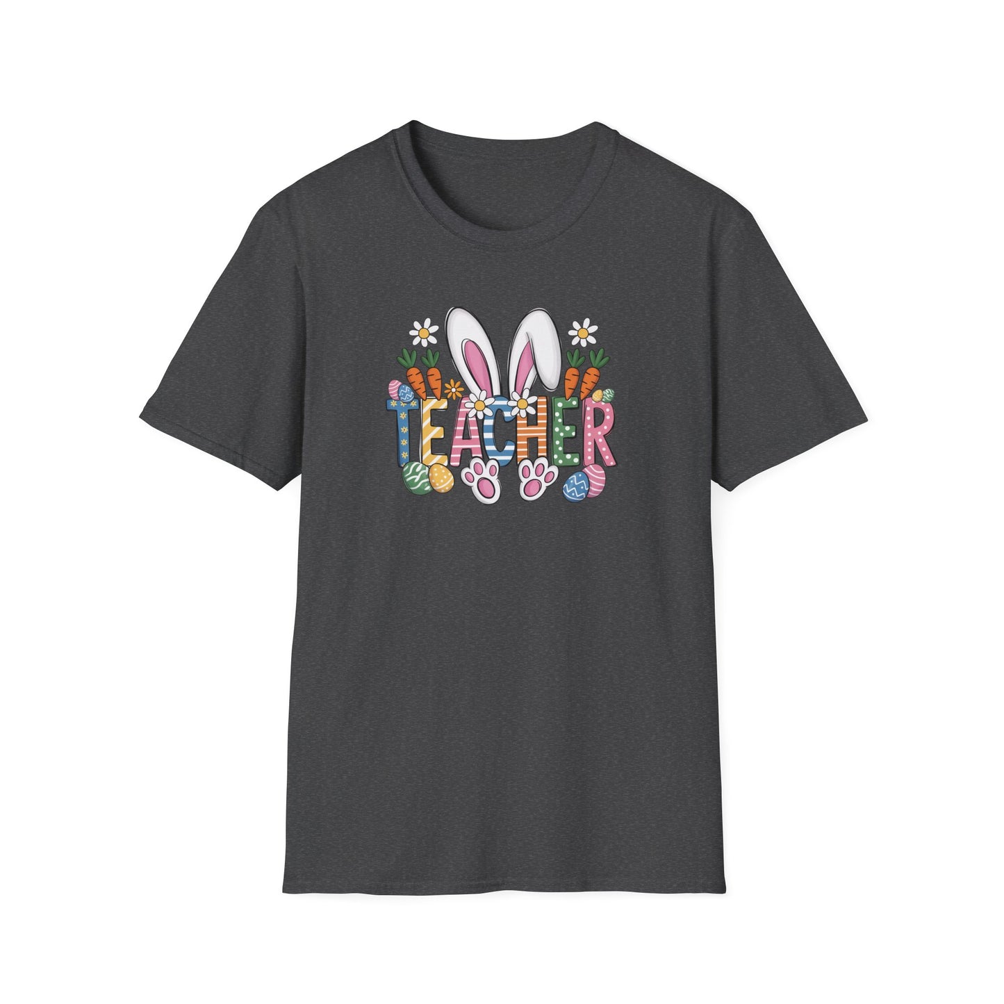Teacher Easter Shirt, Bunny Ear Teacher T-Shirt, Cute Easter Teacher Gift, Spring School Shirt, Easter Classroom Outfit