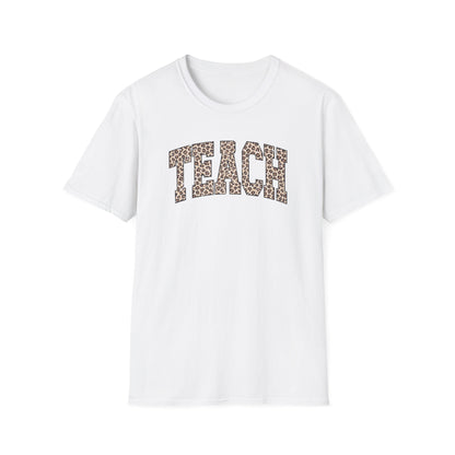 Leopard TEACH – Cute Teacher T-Shirt for Women