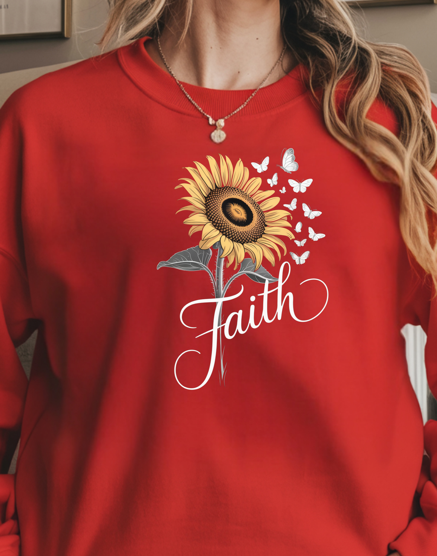Faith Sunflower Long Sleeve Tee