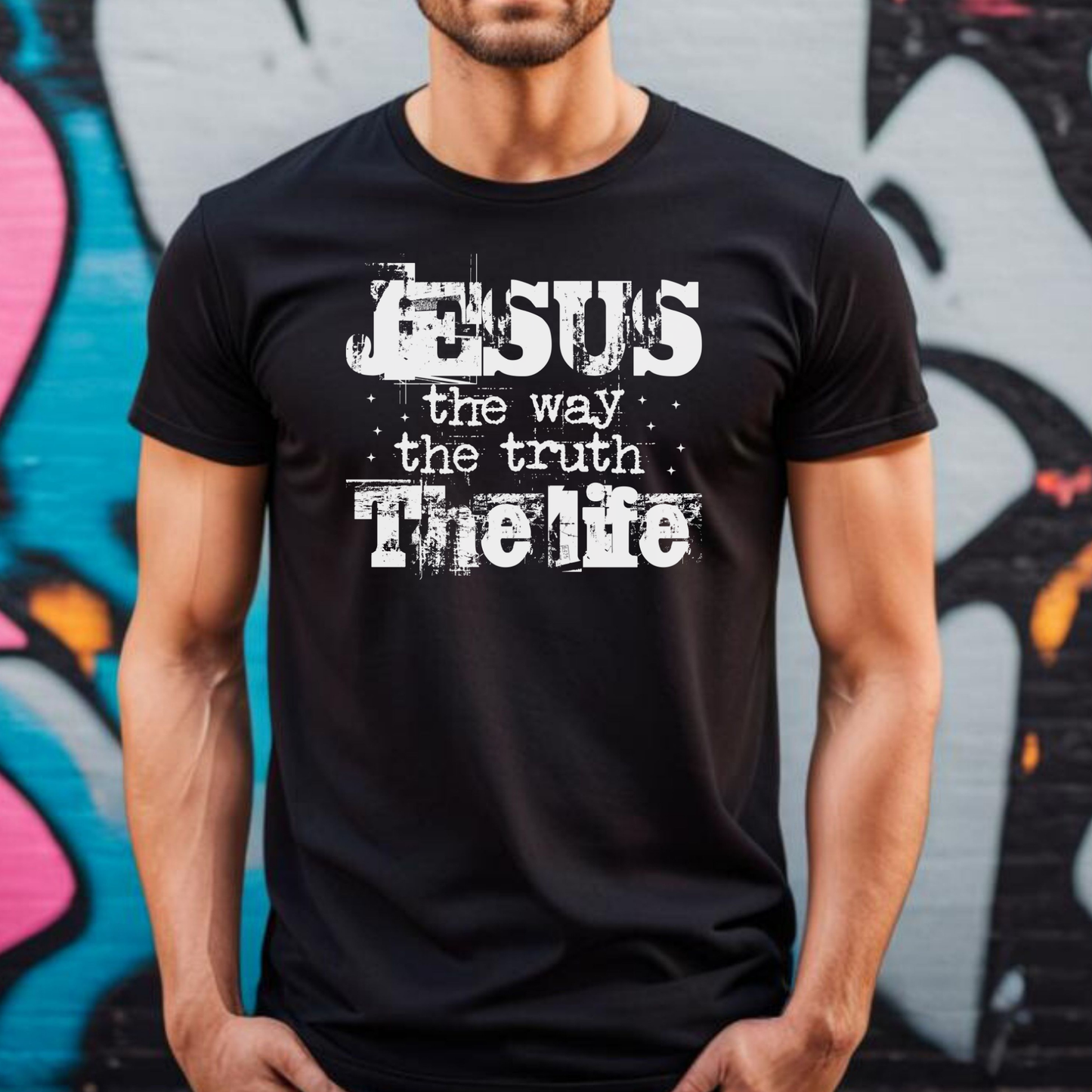 "Jesus. The Way. The Truth. The Life." – Statement Tee