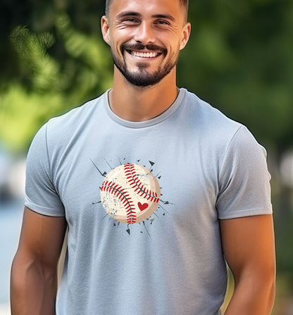 Distressed Baseball Shirt, Vintage Baseball Tee