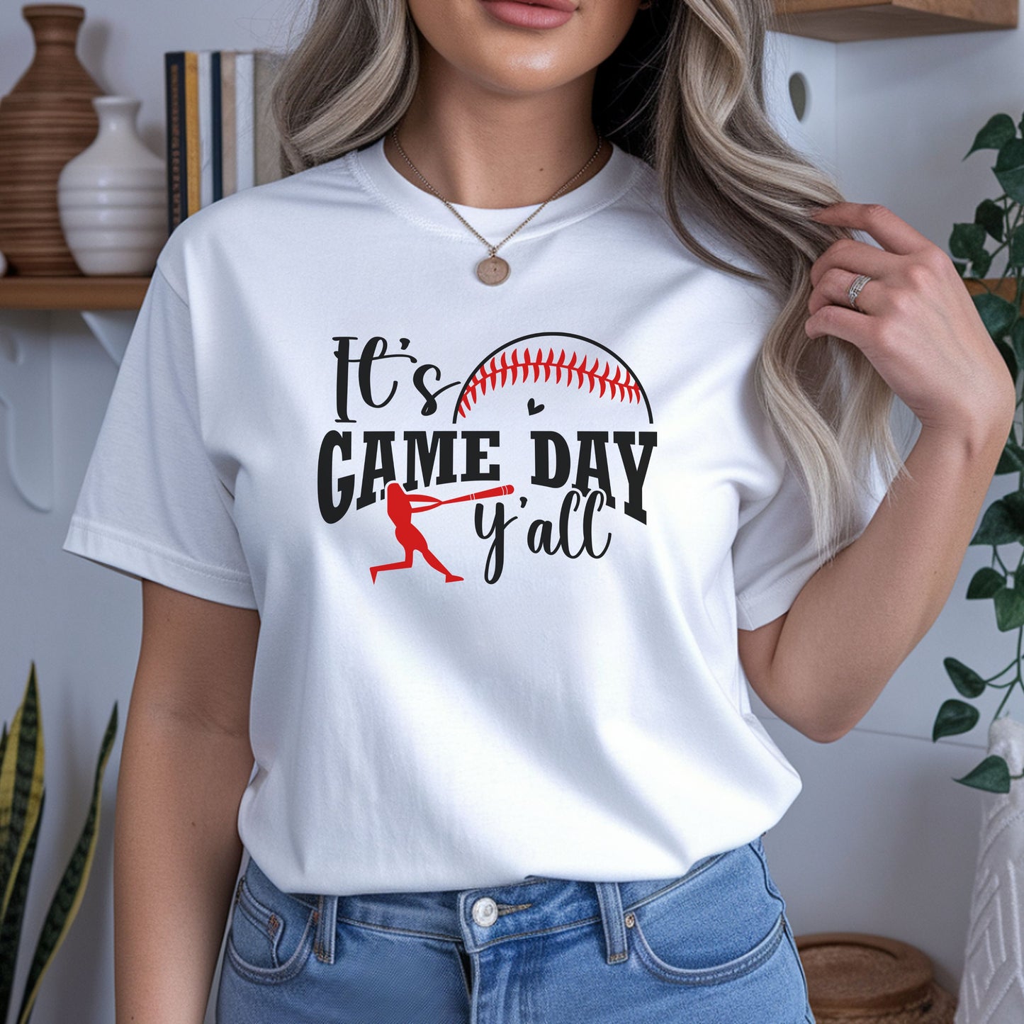 It’s Game Day Y’all Baseball Shirt – Cute Game Day Graphic Tee | Baseball Mom Southern Style Sports Shirt