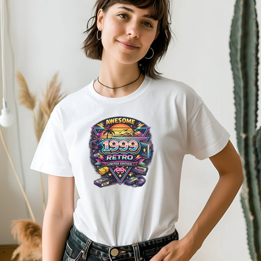 Vintage 1999 Retro Shirt – 90s Nostalgia Graphic Tee | Retro Gamer Aesthetic T-Shirt | Limited Edition Birthday Gift | Classic 1990s Style