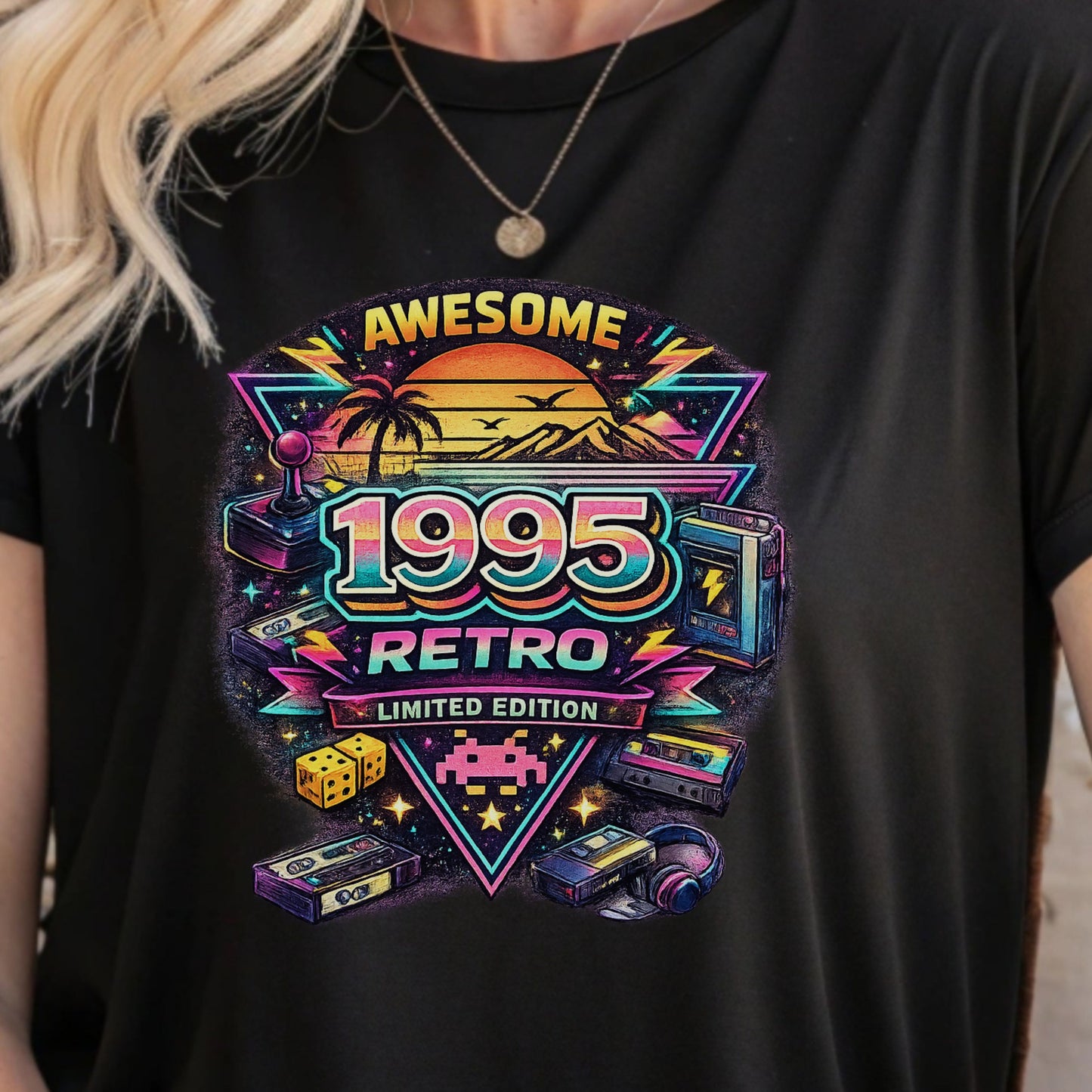 Vintage 1995 Retro Shirt – 90s Nostalgia Graphic Tee | Retro Gamer Aesthetic T-Shirt