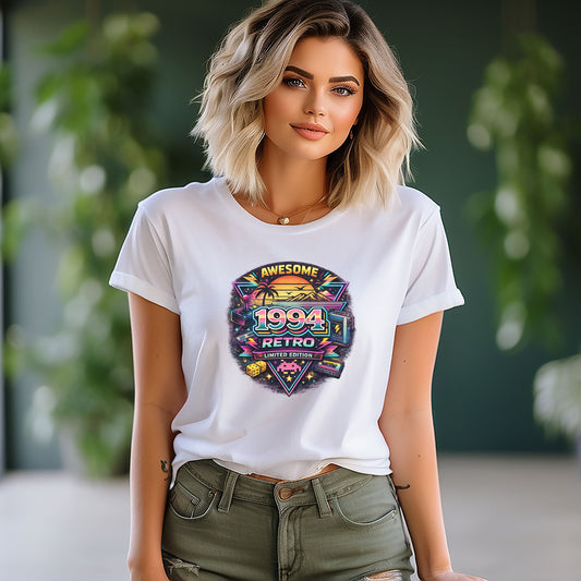 Vintage 1994 Retro Shirt – 90s Nostalgia Graphic Tee | Retro Gamer Aesthetic T-Shirt | Limited Edition Birthday Gift | Classic 1990s Style
