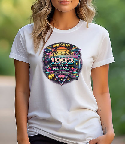 Vintage 1992 Retro Shirt – 90s Nostalgia Graphic Tee | Retro Gamer Aesthetic T-Shirt