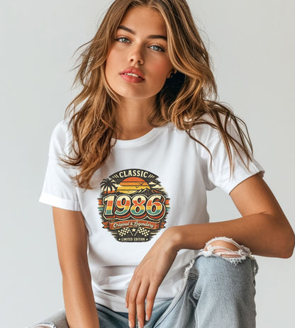 Vintage 1986 Classic Birthday Shirt – Retro Birth Year T-Shirt