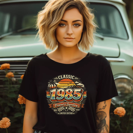 Vintage 1985 Classic Birthday Shirt – Retro Birth Year T-Shirt | Original & Legendary Graphic Tee | 70s 80s Nostalgia Gift | Limited Edition Vintage Style