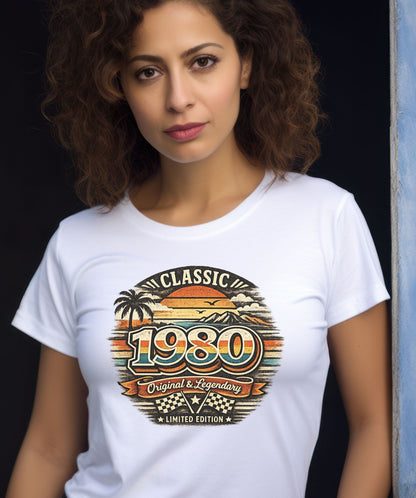 Vintage 1980 Classic Birthday Shirt – Retro Birth Year T-Shirt