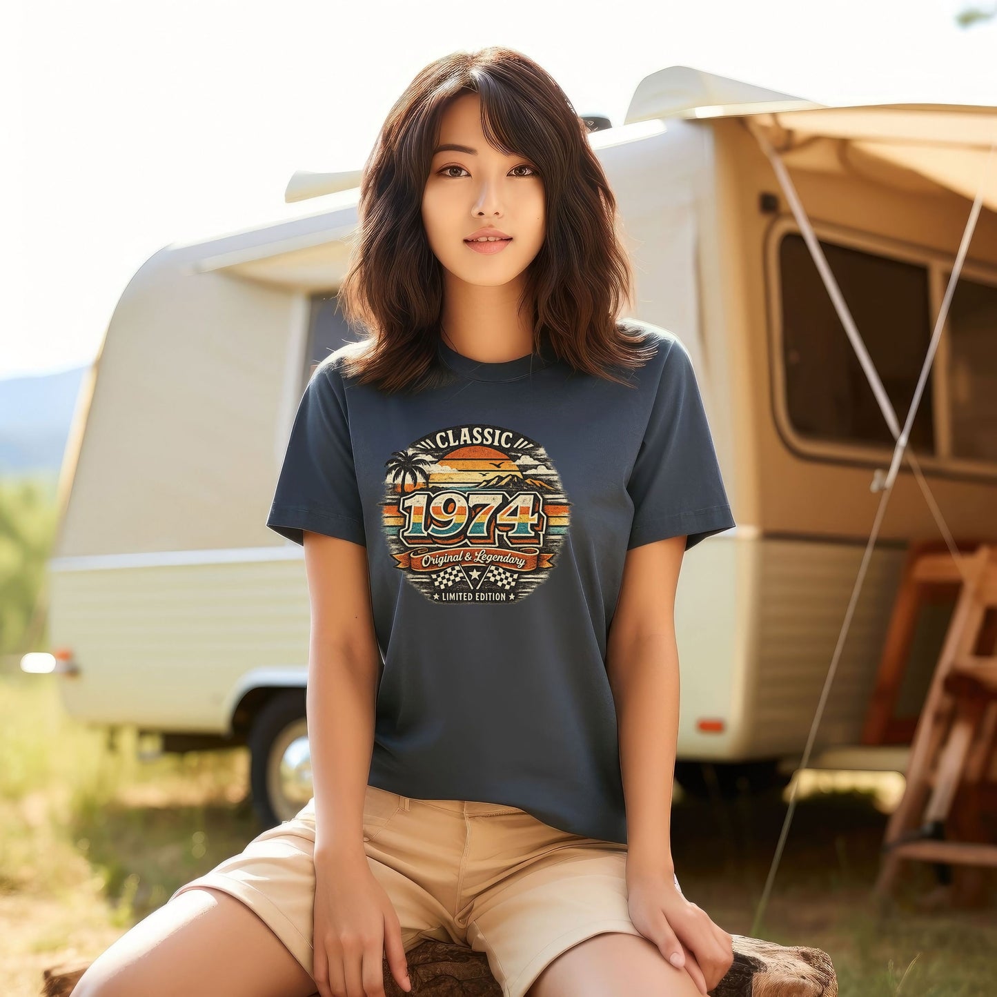 Vintage 1974 Classic Birthday Shirt – Retro Birth Year T-Shirt | Original & Legendary Graphic Tee | 70s 80s Nostalgia Gift | Limited Edition Vintage Style