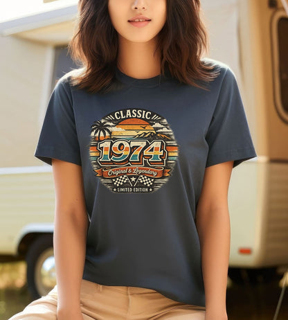 Vintage 1974 Classic Birthday Shirt – Retro Birth Year T-Shirt