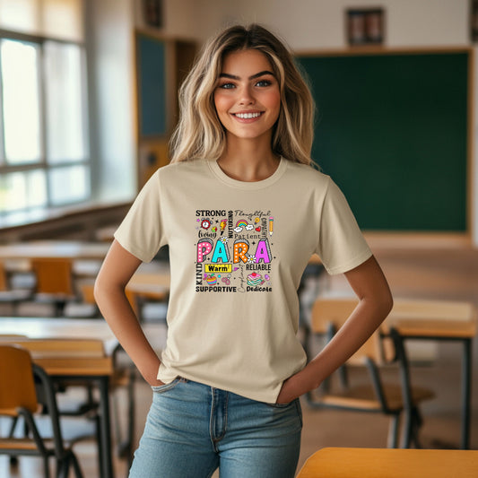 Paraprofessional Appreciation Shirt – PARA Teacher Assistant Tee – Classroom Aide Gift – Back to School Paraeducator Shirt