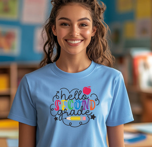 Hello Second Grade Shirt -Perfect for Everyday Wear