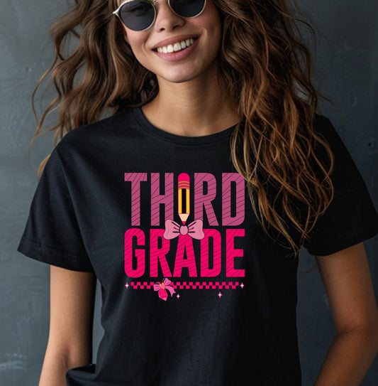 Hello Third Grade T-Shirt - Teacher Team Tee