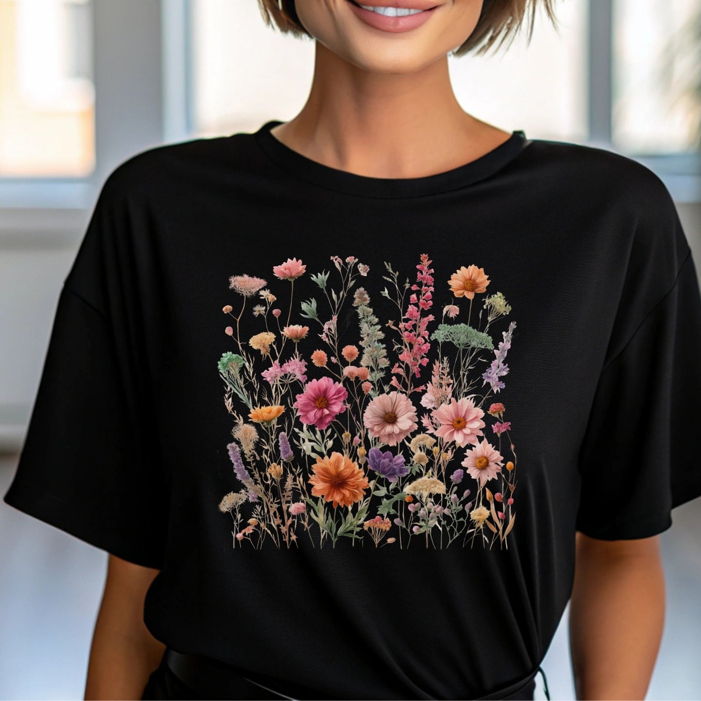 Floral Graphic Tees – Inspirational & Botanical Aesthetic T-Shirts for Women